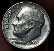 1967 Roosevelt Dime No Mint Mark Error In “in God We Trust” - £3.17 GBP