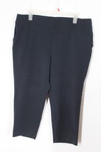Pure J Jill LP Blue Slim Crop Pima Cotton Modal Stretch Pull On Pants - £22.40 GBP