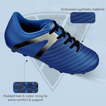 Vizari Impact Firm Ground Soccer Cleats for Kids, Size-Junior-3.5, Blue/... - $11.73
