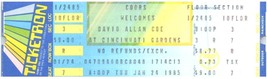David Allan Coe Concierto Ticket sin Usar Enero 24 1985 Cincinnati Ohio - £34.20 GBP