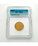 1907 Or Liberty Repoinçonnée Date Classé Par ICG Comme MS62 - €2.211,15 EUR