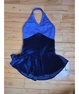 Freida B Ice Skating Apparel Purple Halter Neck Velvet dress GIrls Size ... - $475.79 MXN