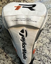 Taylormade R1 Golf Club Driver Head Cover Black White Orange Headcover - $12.19