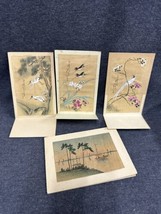 Lot Vintage Japan Japanese Greeting Card &amp; 3 Easel Back Prints 3”x4.5” - £9.32 GBP