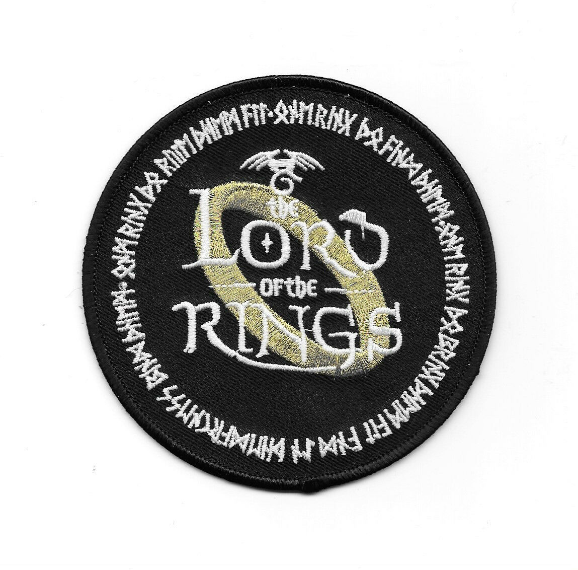 The Lord of the Rings Large Ring Logo Embroidered Patch, NEW UNUSED - $7.84