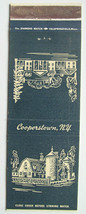 Cooperstown, NY - 20 Strike Matchbook Cover Farmer&#39;s Museum / Fenimore H... - £1.36 GBP