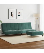  Sofa Bed Dark Green Velvet (100% polyester), wood, metal Two-seater - $10,908.83 MXN