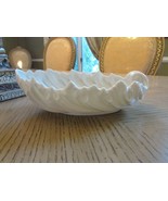 VTG LENOX CHINA ACANTHUS LEAF SHELL BOWL 9.25&quot; IVORY GREEN MARK MADE IN ... - $20.07 CAD