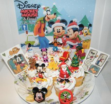 Disney Mickey Mouse Clubhouse Christmas Holiday Deluxe Cake/Cupcake Toppers - £12.60 GBP