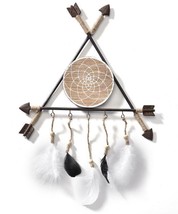 Arrow with Feathers Wall Plaque 3 Interconnecting Arrows 24&quot; High Dream ... - £33.49 GBP