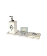 Marble Bathroom set | Bath Accessories | Soap Dispenser Set | Handmade B... - £240.99 GBP