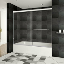 56-60&quot;Wx62&quot;H Bathtub Door ULTRA-A Chrome by LessCare - £478.57 GBP