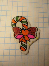 1970&#39;s Christmas Themed Refrigerator Magnet: Candy Cane - $2.00