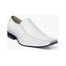 Stacy Adams Templin Bike Toe Loafer Shoes White 24507-100 image 15