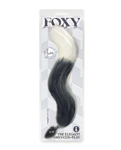 Foxy Fox Tail Silicone Butt Plug - Silver - $38.14