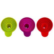 Joie - Collapsible Funnels - Purple/Red/Green - £9.19 GBP
