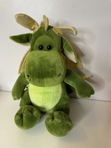 Build A Bear Year of The Dragon 2012 Limited Edition Plush Green Gold Wings 13&quot; - £14.15 GBP