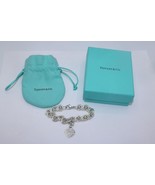 Vintage Tiffany &amp; Co. 925 Sterling Return to Tiffany Heart Tag Bracelet ... - £277.02 GBP
