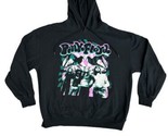 PINK FLOYD 2XL Hoodie Retro Black Long Sleeve Pullover Rock 1980&#39;s Theme - $17.77