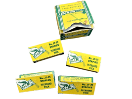 4 Vintage Boxes 1/4 Inch Tack Pointed Arrow Staples Peg Board Pack No. J... - $32.59
