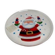 New 12&quot; Diameter Serving Plate Santa Clause w Presents xmas Claus Platte... - £6.99 GBP