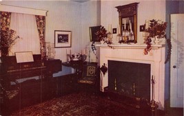 Charlotesville Va~Ash LAWN-JAMES Monroe HOME-DRAWING ROOM-HERBERT Lanks Postcard - £6.25 GBP