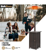 Outdoor 48000 Btu Propane Patio Heater Anti-Tilt Protection Wit Pe Wicke... - $377.99