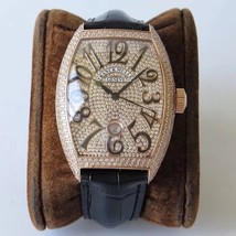 Chronograph Tonneau Diamonds Luxury Watch - £356.31 GBP+
