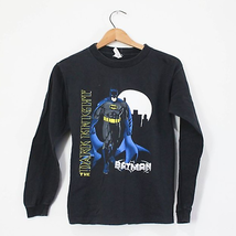 Vintage Kids Batman The Dark Knight Long Sleeve T Shirt - £13.61 GBP
