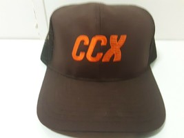 Vintage CCX Conway Central Express Orange Brown Snapback Hat Trucker Cap Tonkin - £7.88 GBP
