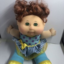 2011 Cabbage Patch Kid Tea Party Toddler Red Hair Green Eyes Polka Dot D... - $19.75