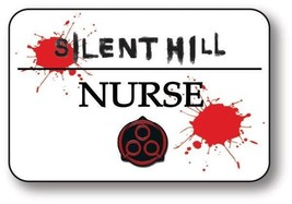 NURSE From SILENT HILL magnetic Fastener Name Badge Halloween Costume Prop - £13.46 GBP