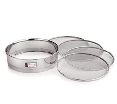 Stainless Steel Interchangeable Sieve Set of 5 Flour Chalni Spices Food Strainer - £15.50 GBP