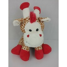 Retired 2015 Animal Adventures Plush GIRAFFE w/ Red Hooves Heart Large 18&quot; - £5.40 GBP