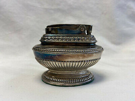 Vtg Silver Toned Ronson Queen Anne Table Lighter Made In USA - £23.64 GBP