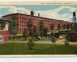 Woodside Cotton Mill Postcard Greenville South Carolina - $10.89