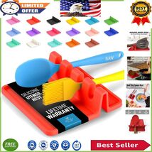 Compact Kitchen Utensil Holder With Four Slots - Non-Slip, Red Silicone ... - $350.07 MXN