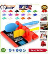 Compact Kitchen Utensil Holder With Four Slots - Non-Slip, Red Silicone ... - $350.07 MXN