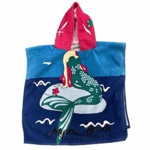 Child&#39;s Cotton Hooded Bath Towel Mermaid Character Myrtle Beach South Carolina - £11.57 GBP