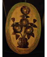 Vintage 1950s Philippines Hand Carved Coconut Shell 3 Dimensional Flower... - $681.24 MXN