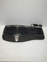 Microsoft Natural Ergonomic USB Wired Keyboard 4000 v1.0 KU-0462 Tested Works - $27.98