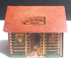 1897 McLoughlin Bros Pretty Village Rip Van Winkle House Cardboard Building #16 - £31.59 GBP