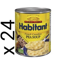 24 cans HABITANT Best French Canadian Pea Soup  796 ml. 28 oz each Free ... - $130.62