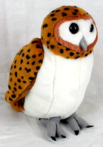 Spotted Owl Plush K&amp;M International 10&quot; Orange Realistic Toys Stuffed Animal - $14.86