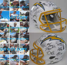 2019 Los Angeles Chargers team ,signed, autographed,full size speed helmet,proof - £623.00 GBP