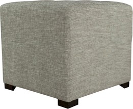 Mjl Furniture Designs Upholstered Cubed/Square Lucky Series Ottoman,, Pl... - £112.83 GBP