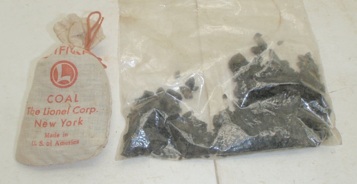 Lionel Artificial Coal Bag w Some Extra Coal - $1.99