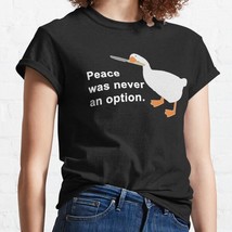  Peace Was Never An Option - Funny Black Women Classic T-Shirt - £13.04 GBP