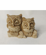 Vintage Owl Duo Figurine - $300.82 MXN