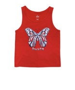 Way to Celebrate USA Free To Fly Butterfly Tank Top Red Girls size XXL (18) - $198.18 MXN
